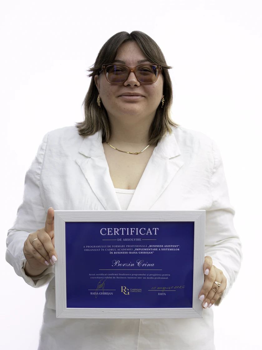 Crina B., absolventă Business Asistent Director