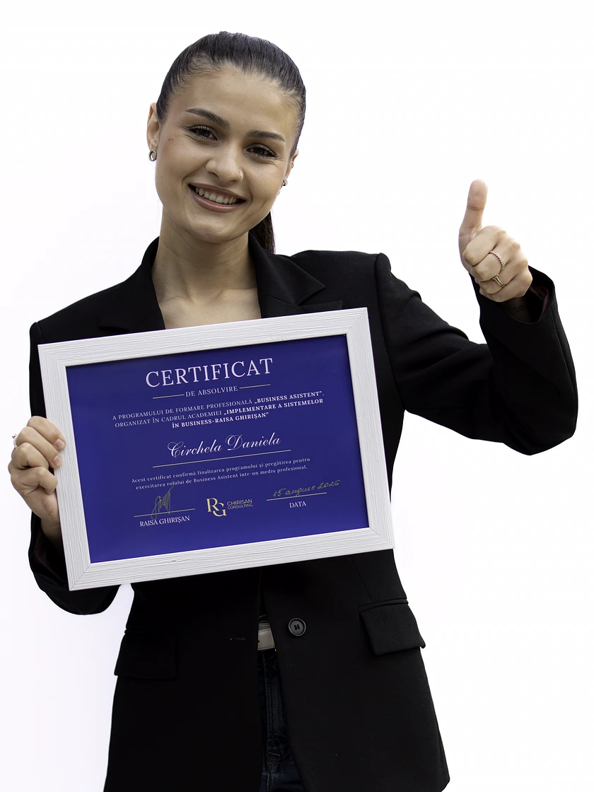 Daniela C., absolventă Business Asistent Director