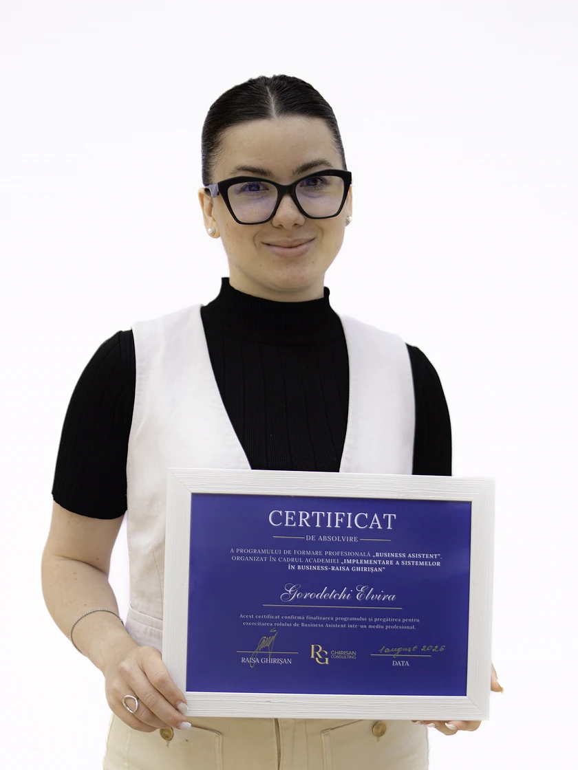Elvira G., absolventă Business Asistent Director