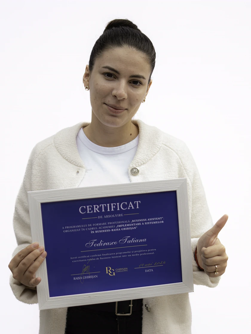 Tatiana T., absolventă Business Asistent Director