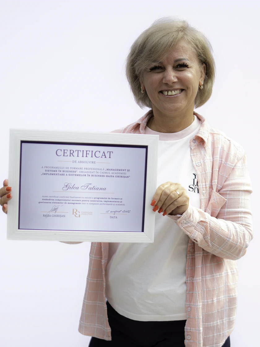 Tatiana G., absolventă Management Organizațional